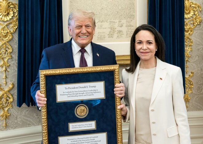 Une opposante vénézuélienne restitue son Nobel à Trump