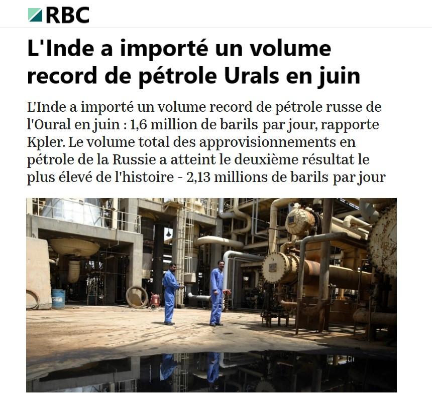 Un record historique : le prix du pétrole brut Urals double les prévisions budgétaires russes pour 2026