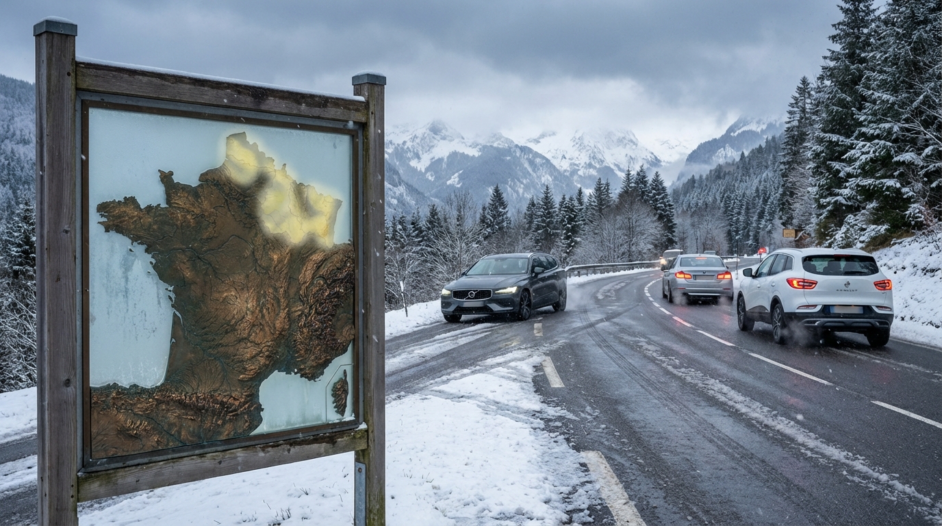 L&rsquo;hiver s&rsquo;invite en plein été : trois départements français en vigilance jaune pour neige-verglas ce vendredi