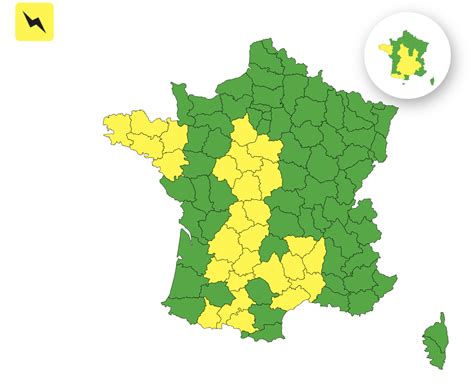 13 Régions En Vigilance Jaune : Les Orages Menacent l&rsquo;Atlantique ce Vendredi 26 Juin