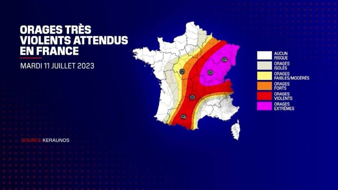 L&rsquo;alerte Orsan 3 : La France plongée dans l’orage caniculaire