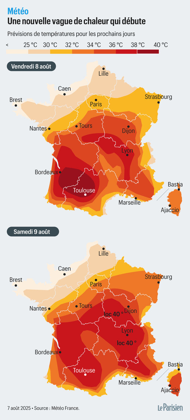Chaleur extrême : 11 départements en vigilance jaune pour canicule ce samedi