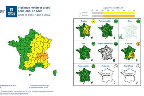 17 Départements en Vigilance Jaune : L’Hexagone Face à un Canicule Étendu et Sévère