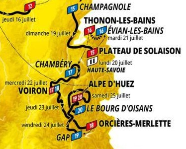 175 kilomètres de défi : La 17e étape du Tour de France 2026 entre Chambéry et Voiron