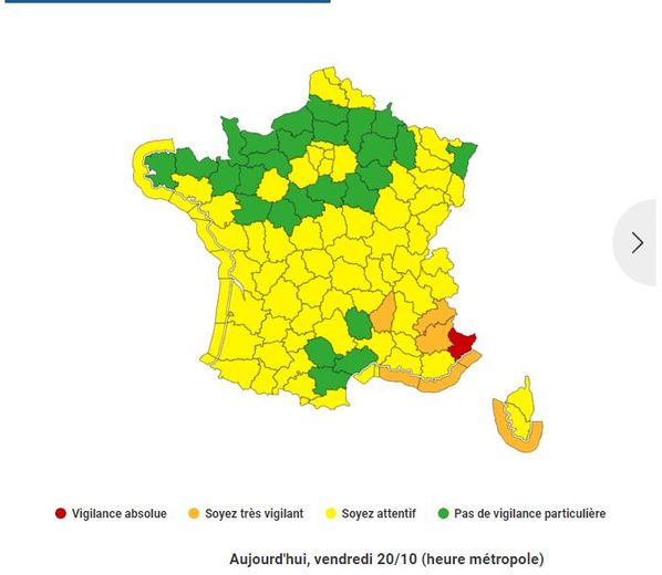 13 départements sous vigilance jaune : une légère réduction des températures attendue vendredi