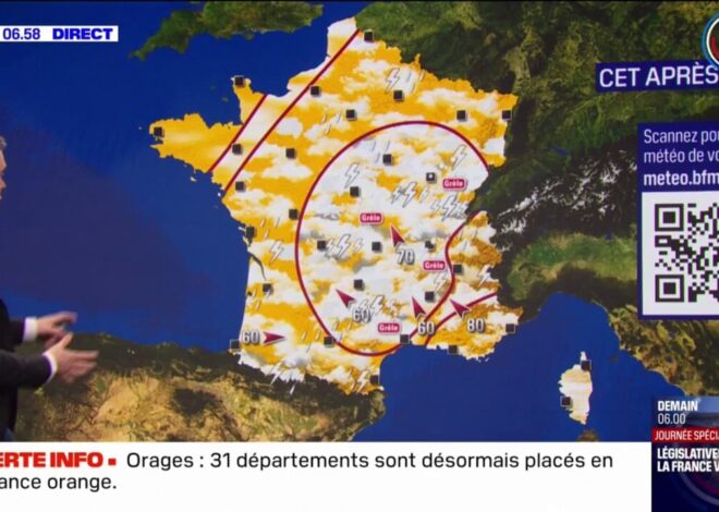 Orages en alerte jaune : 31 départements français menacés ce vendredi