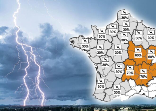 Tempête monstre : 54 départements français menacés par des orages violents ce week-end