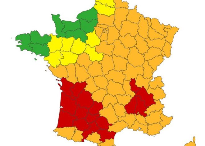Chaleur extrême : 61 départements plongés dans la vigilance rouge