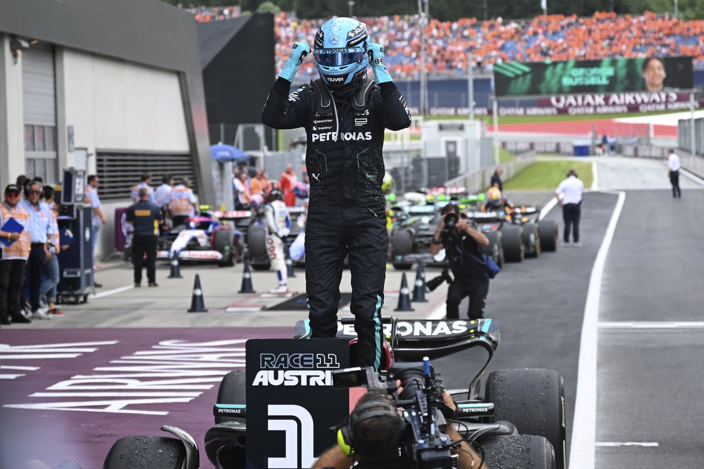 Russell remporte la pole position au Grand Prix d’Autriche : une grille chargée de défis