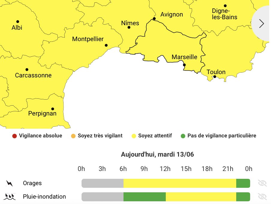 Une onde froide menace la France : 48 départements en vigilance jaune pour des orages ce mardi