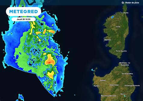 L&rsquo;orage menaçant la Corse : deux départements plongés en vigilance orange ce mardi