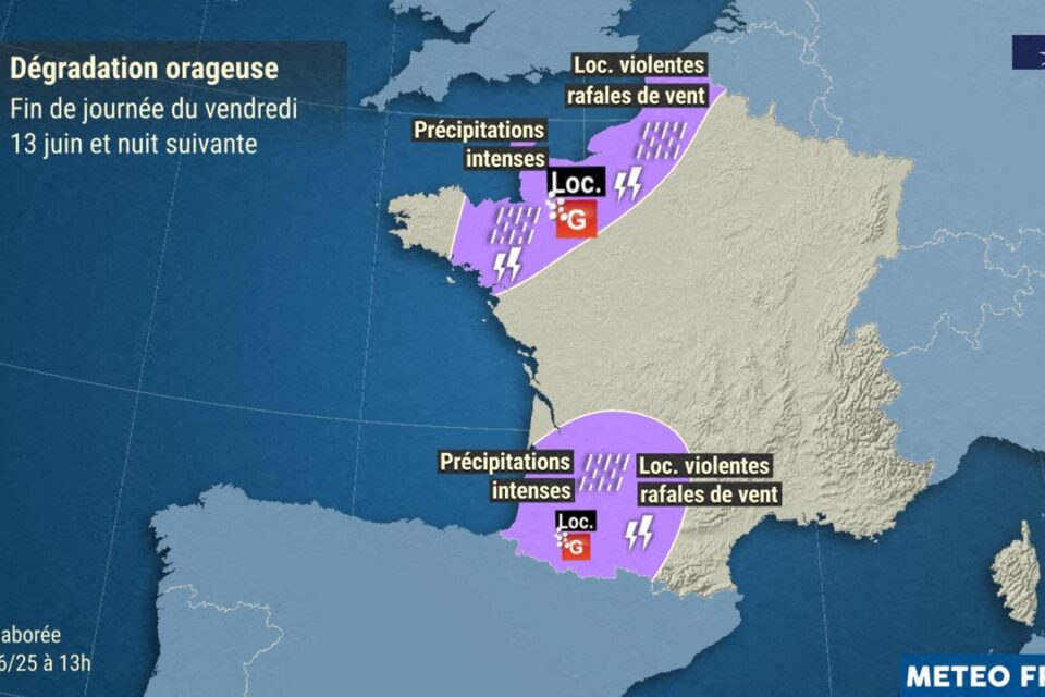 La France en pleine tempête : grêles, orages et vents de 120 km/h imminents