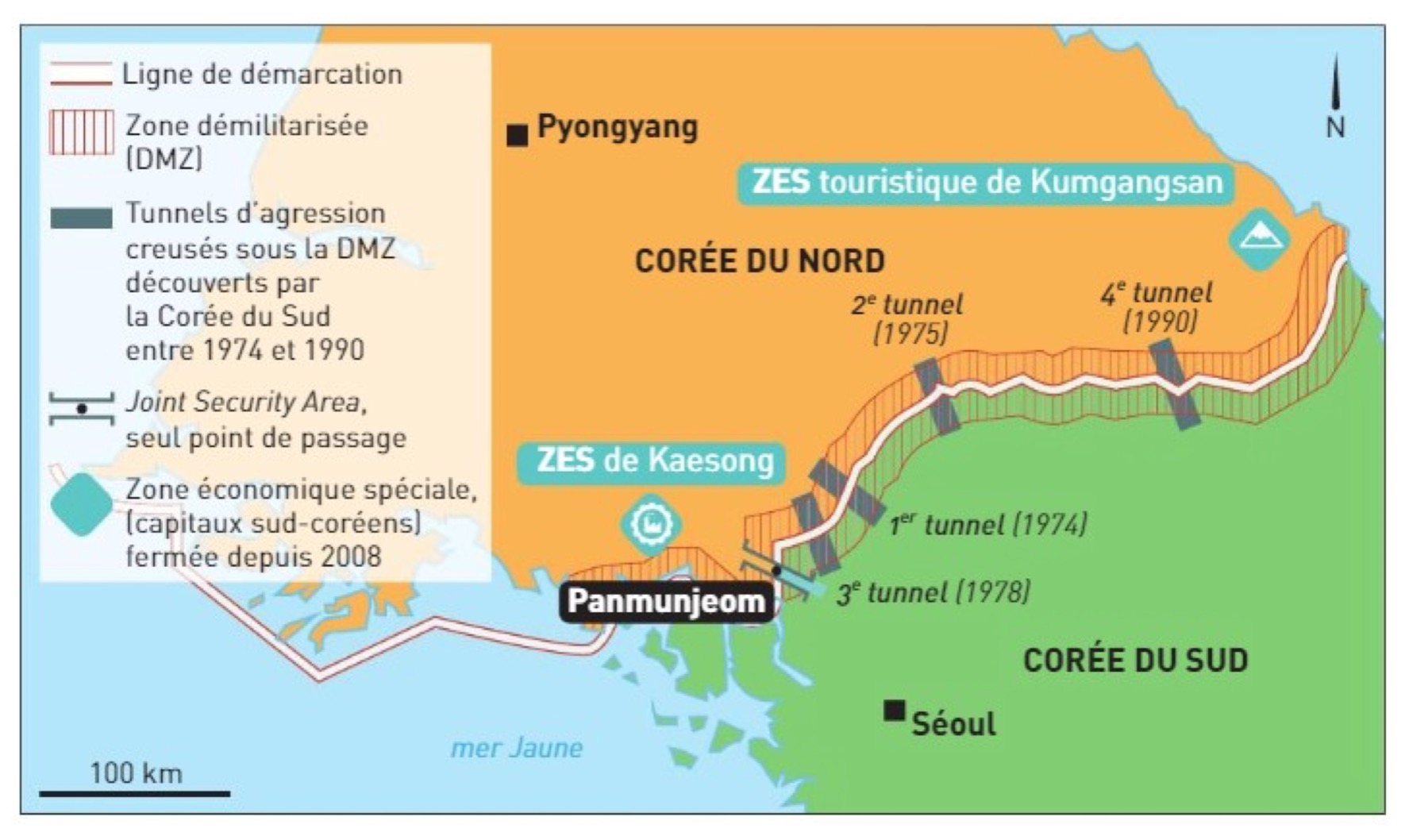 249 km de danger : la frontière coréenne aux abords des mines et des conflits