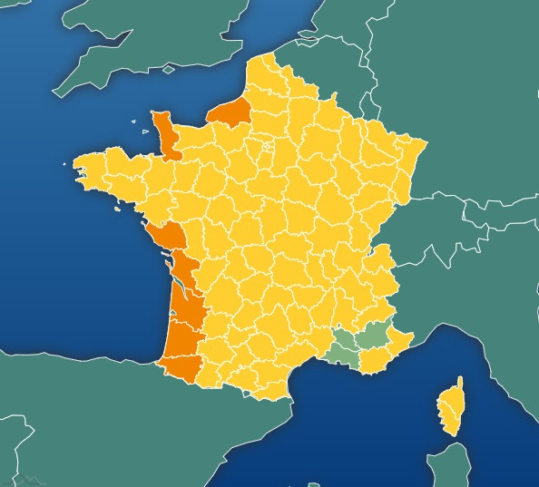 Tempête méditerranéenne menace le sud : deux départements en vigilance orange
