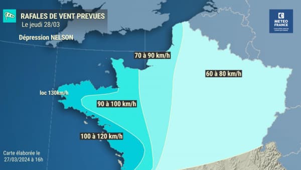 Bretagne en danger : rafales dévastatrices de 130 km/h menacent les côtes dès jeudi soir